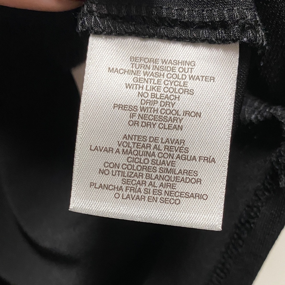 Anne Klein Plus Black Blouse with Gold Button Detail - Picture 3 of 5